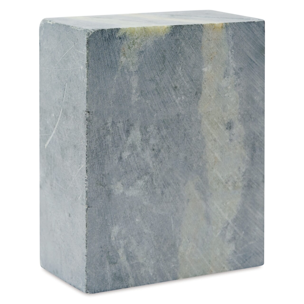 Gian Carlo Stoneworks Green Indian Soapstone Block - 2 lb, 3-1/2" x 3" x 1-1/2"